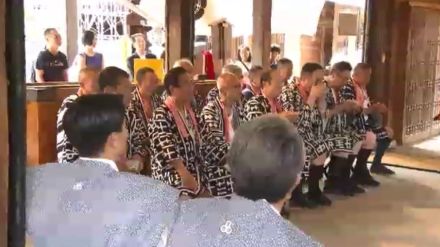 博多祇園山笠の安全を祈願…生け花と茶を神前に　「かき山笠（やま）」始動でいよいよ熱気高まる　福岡市