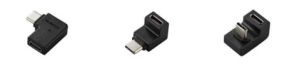 USB Type-Cコネクタまわりの配線を整える、L字縦横とU字のアダプター3種類、エレコムが発売