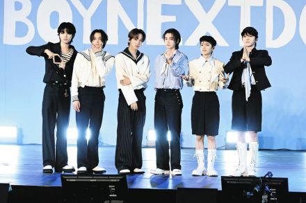 韓国の6人組「ＢＯＹＮＥＸＴＤＯＯＲ」日本デビューシングル「ＡＮＤ，」発売イベント　ＬＥＥＨＡＮ「日本語を頑張りました」