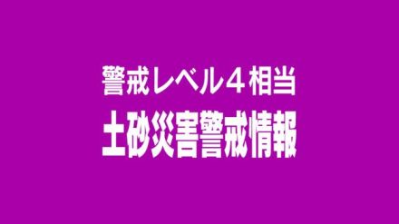 【速報】村上市、佐渡市に「土砂災害警戒情報」　（10日午後10時30分現在）《新潟》