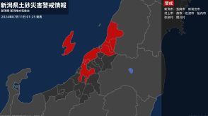 【土砂災害警戒情報】新潟県・関川村に発表
