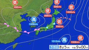 梅雨前線が関東沿岸まで南下の見込み…長野県内は大気不安定　11日夜遅くにかけて南部で土砂災害に注意