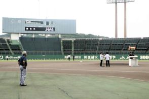 高校野球岡山大会、11日に開会式　リハーサルで入念準備