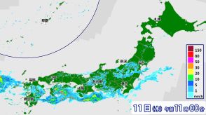 西日本から東北　雨弱まっても土砂災害に注意・警戒を　今夜は九州で再び雨強まるおそれ