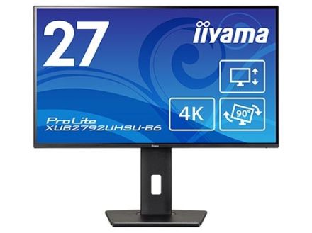 iiyama、4K表示に対応したスタンダード27型液晶ディスプレイ