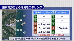 福島第一原発周辺の海水と魚のモニタリング結果（7月11日発表）