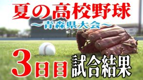【3日目】夏の高校野球青森県大会　試合結果一覧　はるか夢球場では2試合とも公立校同士が激突!