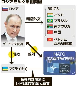 プーチン氏、埋まらない新興国との「溝」　対NATOで譲らぬ持論