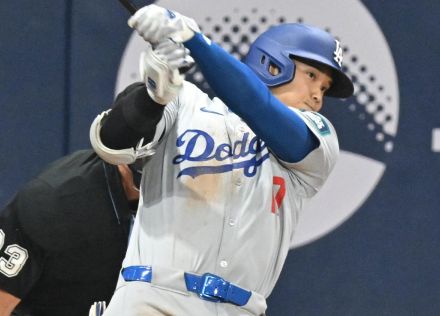 大谷翔平に異例のシーン　バットを真っ二つに折られての二ゴロ　ストロムのスライダーで打ち取られ、ベンチで厳しい表情