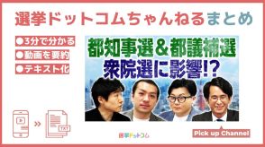 都知事選・都議補選は次期衆院選にどう影響する？