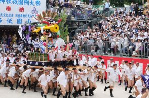 本番さながらの迫力「追い山笠ならし」　15日に向け予行練習