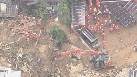 松山市で土砂崩れ３人行方不明【愛媛】