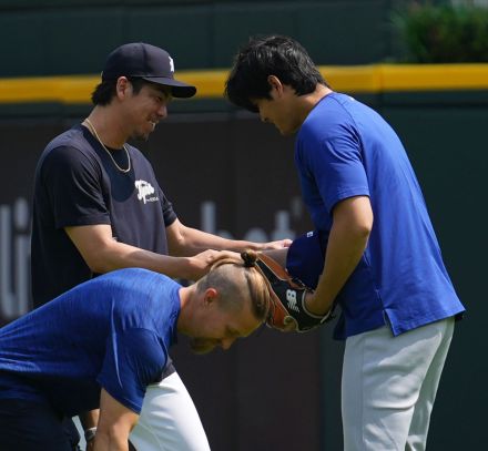 大谷翔平と前田健太が再会　救援へ配置転換の前田「先発へ戻れるように努力したい」と意欲