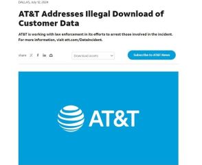 AT&T、新たなデータ侵害で“顧客のほぼ全員”の通話記録を盗まれる
