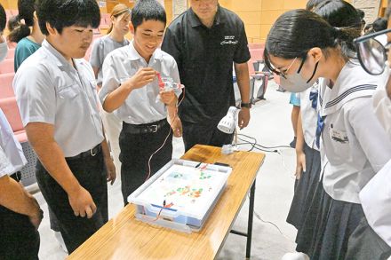 鹿児島県　九電グループ　田皆中学校で出前授業　カーボンニュートラルの取り組み紹介　「『エネルギーミックス』が大事」