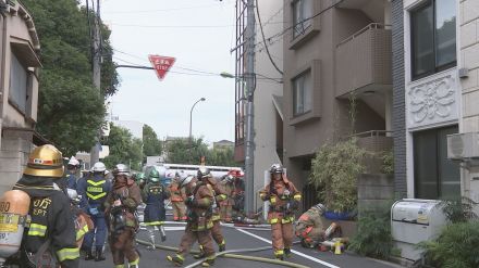 東京・世田谷区代田で火事　男性2人けが　火は約1時間半後に消し止められる　環状7号の通行規制続く