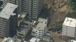 松山城の土砂崩れ  死亡した3人の身元判明  倒壊した住宅に住む90代男性、80代女性の夫婦と40代の息子