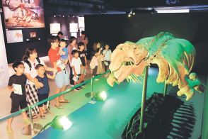 子どもら恐竜の化石「すごい」　富山県氷見市で「わけあって絶滅しました。展」開幕