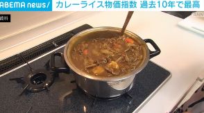 カレーライス物価指数 過去10年で最高