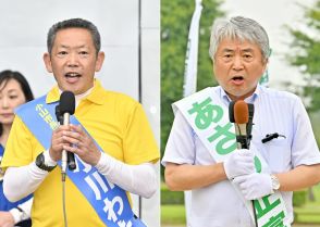 栃木県小山市長選が告示、新人小川氏と現職浅野氏の一騎打ち　激戦始まる　21日投開票