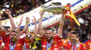 サッカー欧州選手権、スペインが優勝　イングランドは2大会連続で優勝逃す