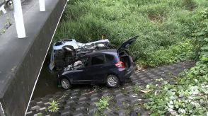 「車が三杉川に落ちている」車2台が衝突しともに道路沿いの川に転落　乗用車の2人が現場から立ち去る　栃木市