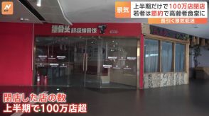 「景気が良くないから節約始めました」中国　今年上半期だけで100万店が閉店　若者は“高齢者食堂”に