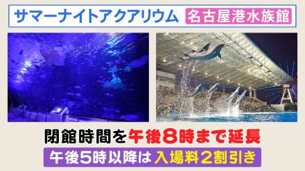 雨でも猛暑でも…夏本番の“屋内お出かけスポット” 名古屋港水族館では20日から「サマーナイトアクアリウム」