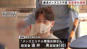 「稼げるからやった」メンズエステ13か所で“違法な性的サービス提供”約4億円売り上げか　東京・目黒区など　経営者の男逮捕　警視庁