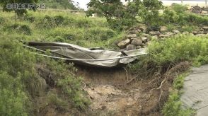 1966年に一度崩落…国史跡である鳥取城跡ののり面が崩落　雨により地盤が緩くなっていたか　隣接する高校に土砂が流入　鳥取県鳥取市　