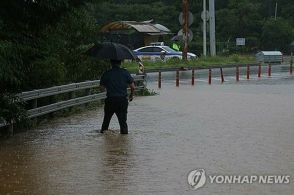 韓国首都圏に大雨　気象庁が今年初めて「緊急災害メッセージ」