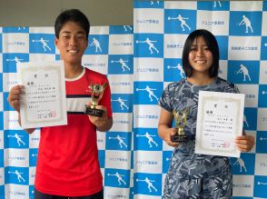 18歳以下シングルスは松永朔太郎（大分／大分舞鶴高校）と水口由貴（沖縄／沖縄尚学高校）が優勝、水口は単複2冠 [第51回九州ジュニアテニス選手権大会]