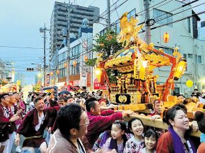 今年で33回目　中山道会場に「宮原まつり」　子ども神輿や山車、6万人でにぎわう　阿波踊りや囃子の競演も