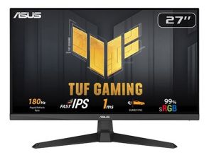 ASUS、180Hz駆動をサポートした27型フルHD搭載ゲーミング液晶ディスプレイ　ビックカメラ／ヨドバシカメラ専売