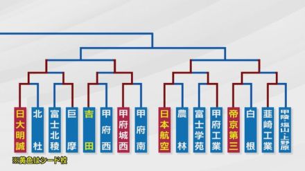 継続試合は帝京第三が無失点勝利 8強出そろう 夏の高校野球山梨大会