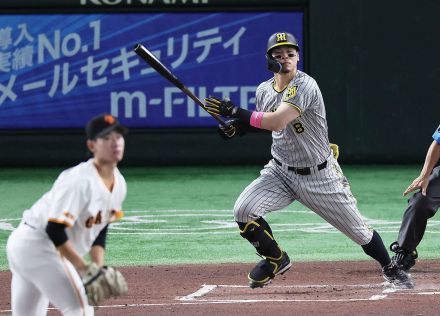 【阪神】佐藤輝明「ちょっとキツいっす」悔しい～東京ドームでも入らず、左へのファウル