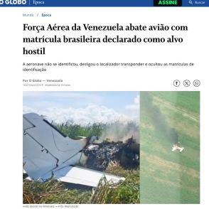 《ベネズエラ》ボリバル国軍がブラジル国籍機撃墜＝大統領選直前の緊張下で