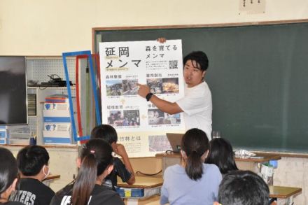 「メンマに加工し放置竹林を解決」　延岡・一ケ岡小で講話