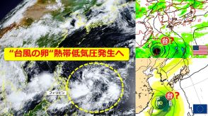 まもなく“台風の卵” 熱帯低気圧発生へ　今後台風へ発達して沖縄方面に北上も　フィリピン東海上の雲域　日米欧の予報機関による進路予想比較　台風3号発生なら遅い記録に