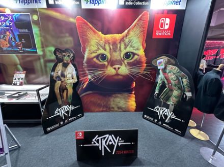 ネコゲー「Stray」グッズがハピネットブースにて展示中【BitSummit2024】