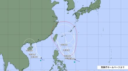 フィリピンの東と西に2つの熱帯低気圧 24時間以内に台風へ発達か　“東の熱低”は沖縄周辺へ?【熱帯低気圧の進路予想・今後の雨風シミュレーション】