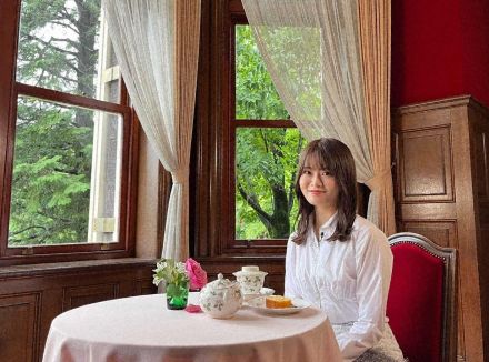 ＜山崎怜奈＞「えっ？」洋館の扉を開けたらふすまが出てきてびっくり　バラの名所「旧古河庭園」の和と洋が融合した美に迫る　「新美の巨人たち」で