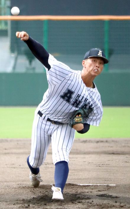 　【高校野球】阿南光のプロ注目右腕・吉岡暖が５回１安打完封　ロッテ・黒木スカウト「プロで先発できる投手」