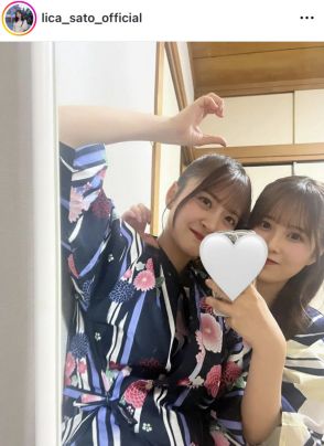 乃木坂４６・佐藤璃果、同期金川沙耶との甚平ツーショットに絶賛の声「もうカップルじゃん」「やんりか最高」