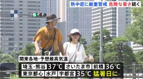 関東地方はきょうも「猛暑日」続出か　茨城・千葉・神奈川に「熱中症警戒アラート」発表