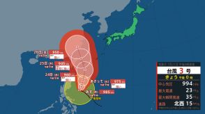 【台風最新情報】「台風3号」強い勢力で沖縄方面を直撃か…フィリピンの東を北西へ進む　24日に先島諸島に最接近の可能性【進路最新シミュレーション】