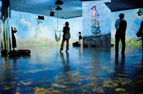 モネ作品を体感　所沢の角川武蔵野ミュージアムでデジタルアート展　「睡蓮の池」をイメージしたフォトスポットも