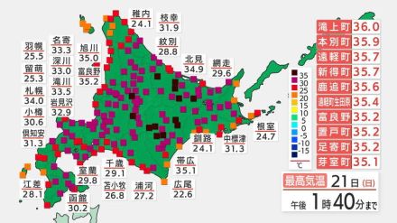 暑さでレール変形のおそれ　列車に運休などの影響　北海道滝上町で36℃