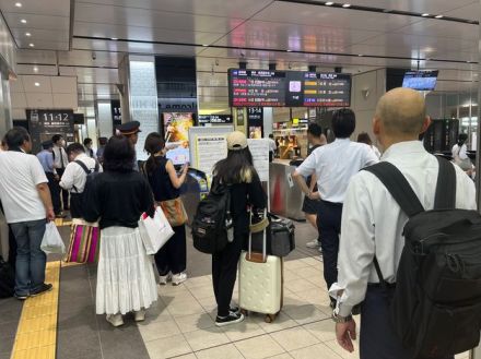 山陽新幹線も行き先変更や運休　広島駅でも影響　東海道新幹線との直通運転取りやめ