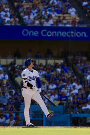 大谷翔平が超特大アーチ！飛距離144メートル超、打球速度は188キロ、４年連続30本塁打